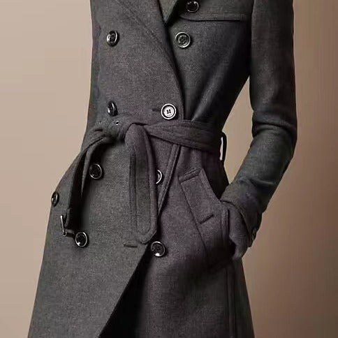Automne | Manteau Ceinturé Élégant