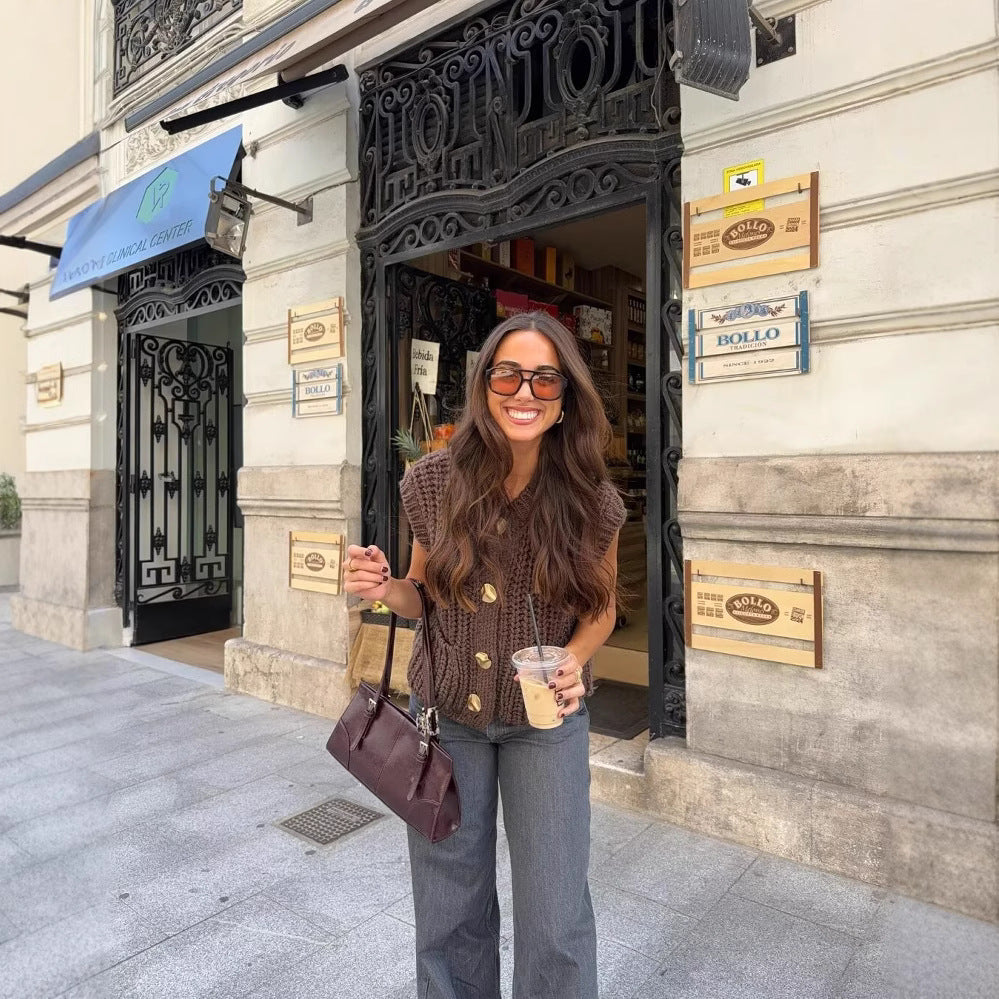 Chloe® | Gilet Tricoté Femme