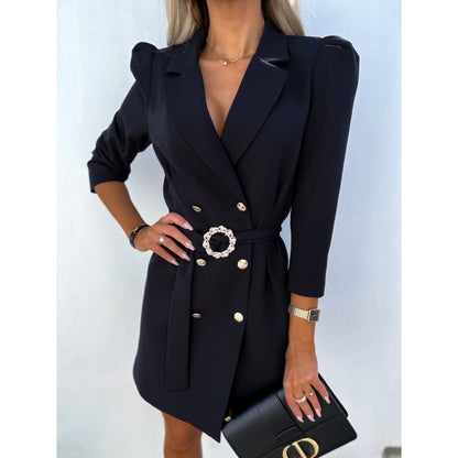 Lilas | Robe Blazer Ceinturée