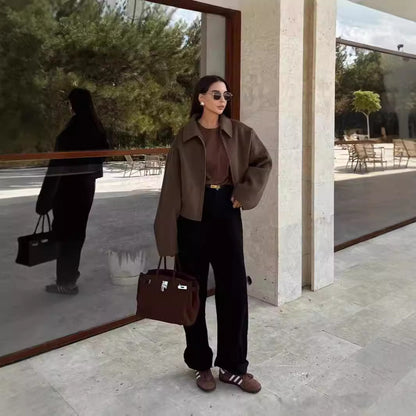 Athéna | Blouson Laine Zippé
