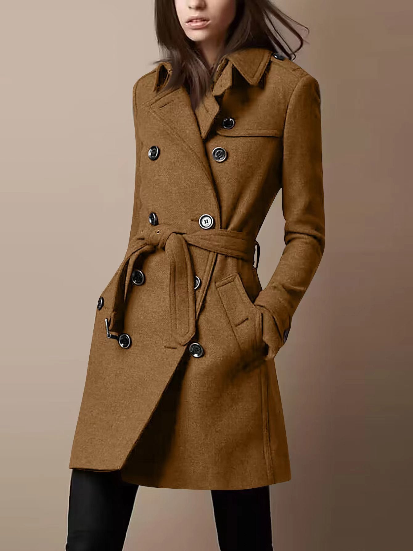 Automne | Manteau Ceinturé Élégant