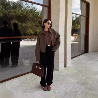 Athéna | Blouson Laine Zippé