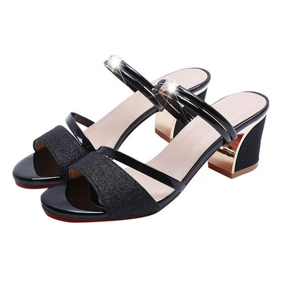 Céleste® | Sandales à Talon Pailleté Monaco