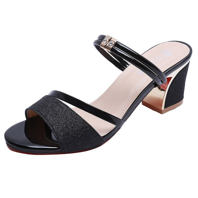 Céleste® | Sandales à Talon Pailleté Monaco