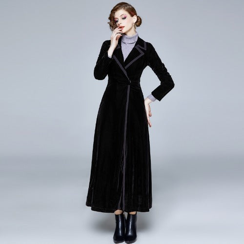 Majesté | Manteau Long Velours