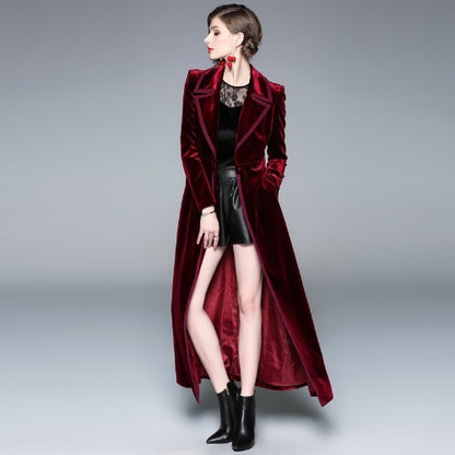 Majesté | Manteau Long Velours