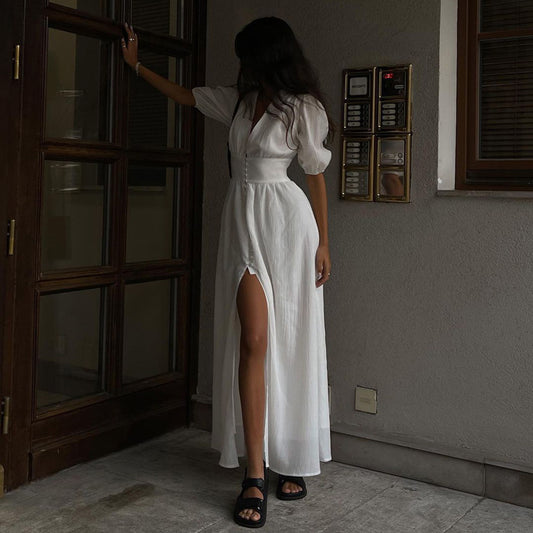 Ava® | Robe Longue Fendue
