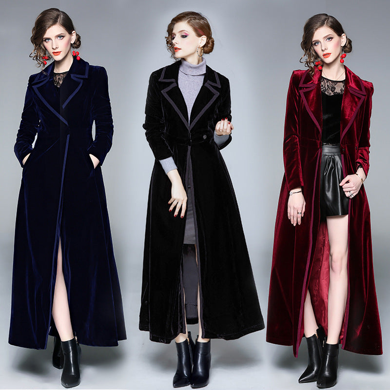 Majesté | Manteau Long Velours