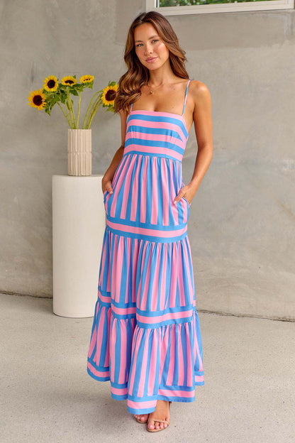 Biarritz® | Robe Maxi Longue Rayée