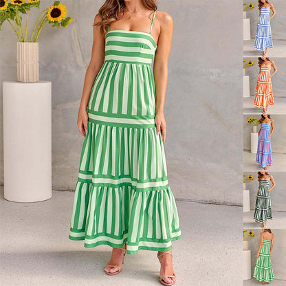 Biarritz® | Robe Maxi Longue Rayée