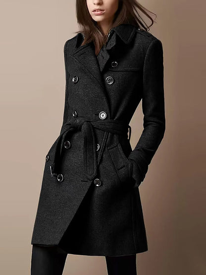 Automne | Manteau Ceinturé Élégant