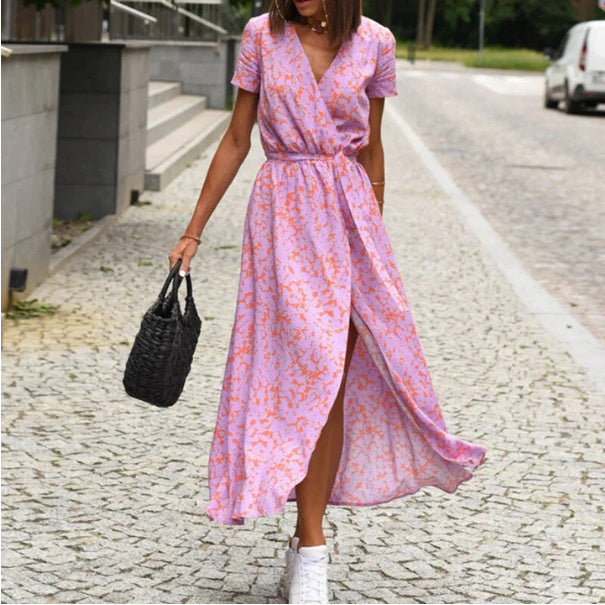 Alizé® | Robe Portefeuille Fleurie Col V