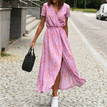 Alizé® | Robe Portefeuille Fleurie Col V