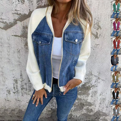 ANNANDA® | Veste Tendance en Denim Souple