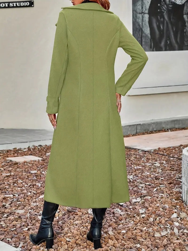 Élégance | Manteau Long Croisé