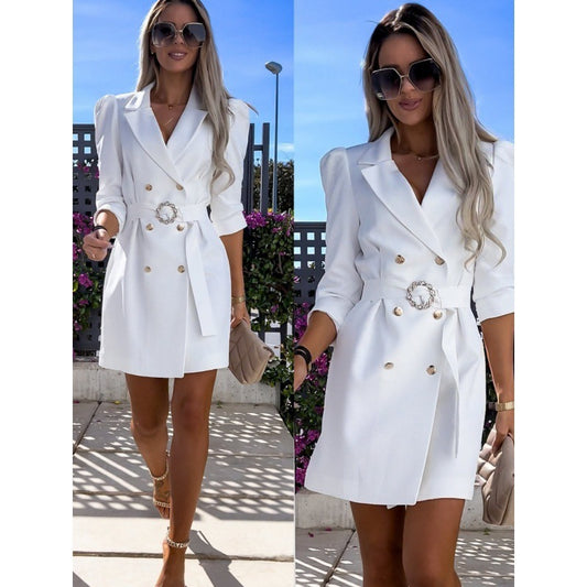 Lilas | Robe Blazer Ceinturée