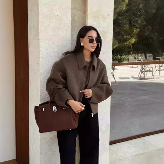 Athéna | Blouson Laine Zippé