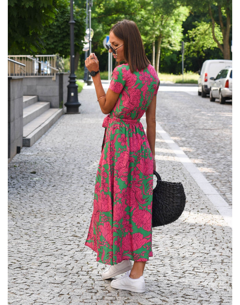 Alizé® | Robe Portefeuille Fleurie Col V