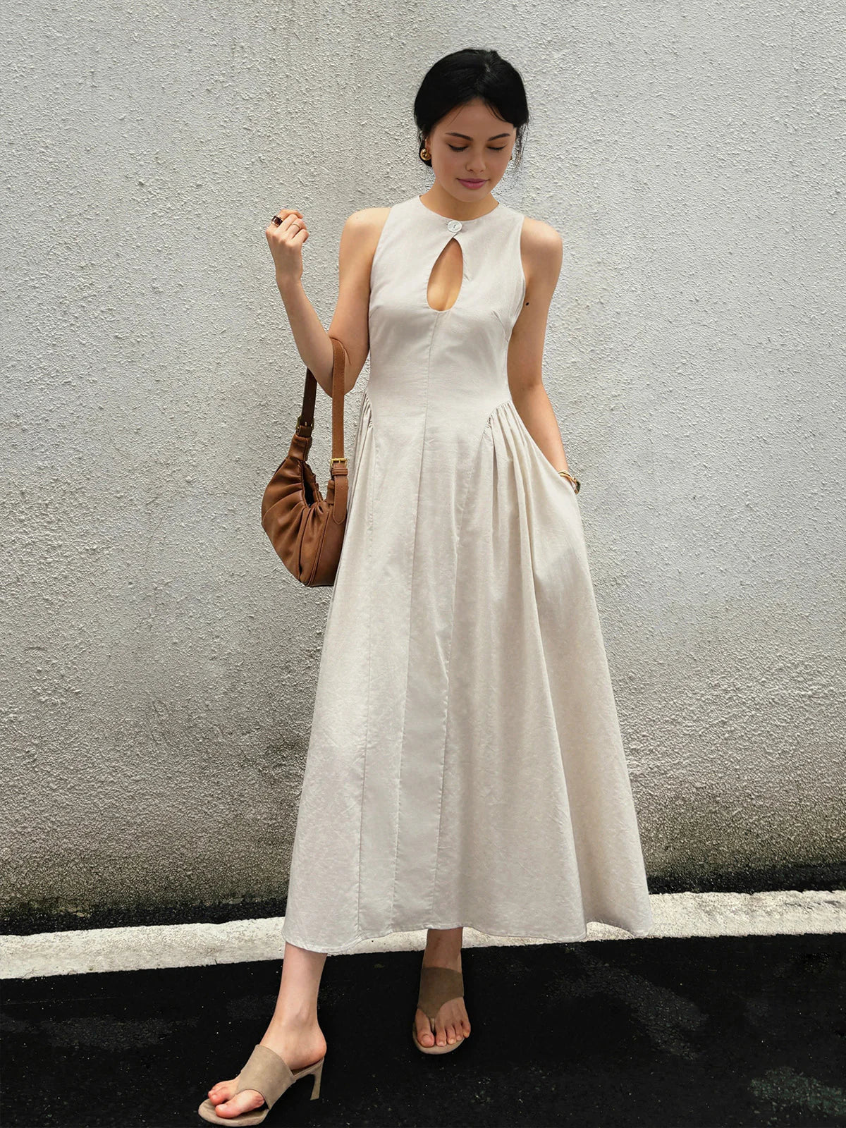 Audrey® | Robe Élégante Sans Manches