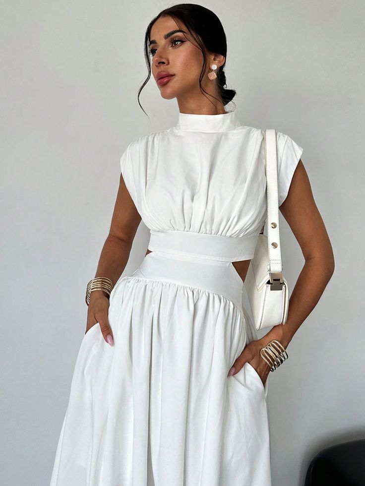 Gala® | Robe Longue Plissée Dos Nu