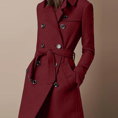 Automne | Manteau Ceinturé Élégant