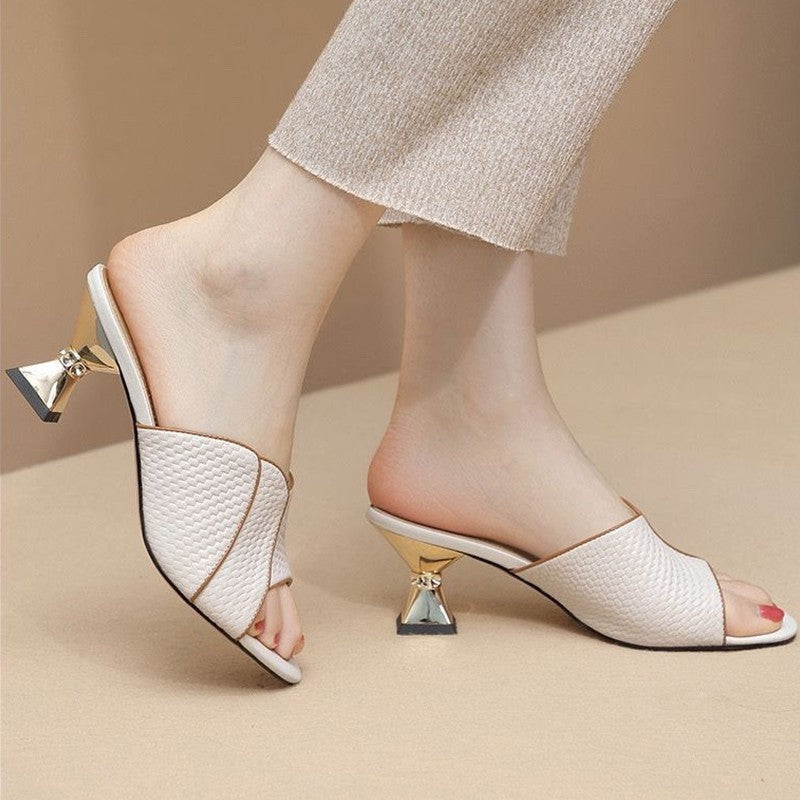 Artiste® | Mules à Talon Sculptural Galerie
