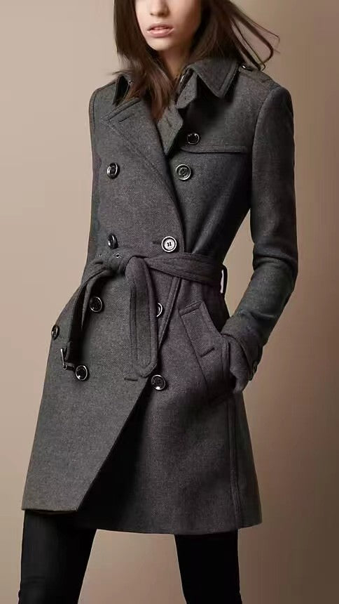 Automne | Manteau Ceinturé Élégant