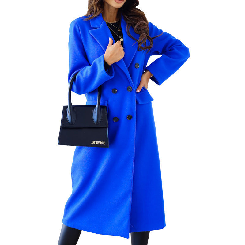 Éclat | Manteau Long Cobalt