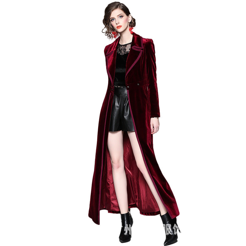 Majesté | Manteau Long Velours