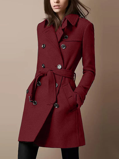 Automne | Manteau Ceinturé Élégant