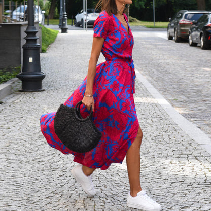 Alizé® | Robe Portefeuille Fleurie Col V