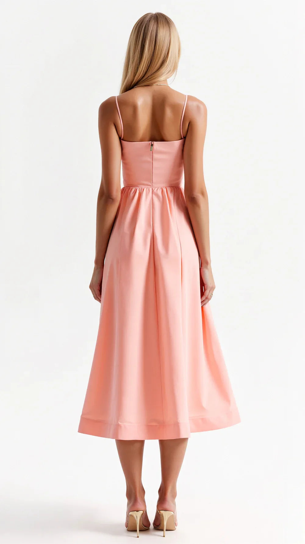 Juliette® | Robe Midi Bustier à Fines Bretelles