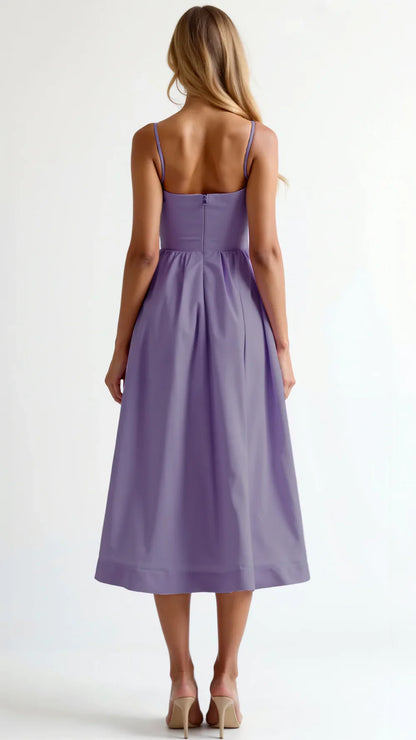 Juliette® | Robe Midi Bustier à Fines Bretelles
